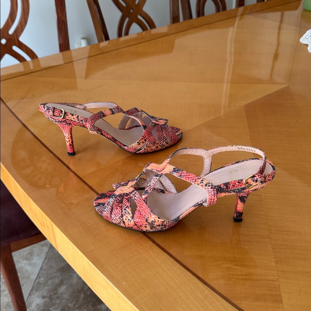 Stuart weitzman Stylish Sandals in Pink and Black size 9